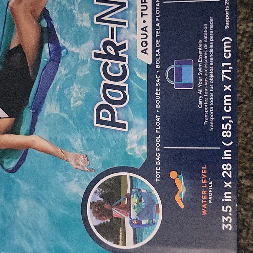 Swimways pack-n-float, aqua - Picture 3 of 8